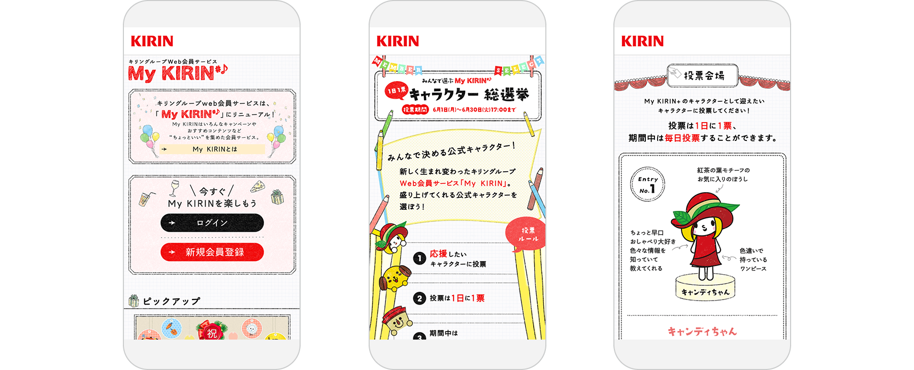 KIRIN group ”My KIRIN” / Web Member Services